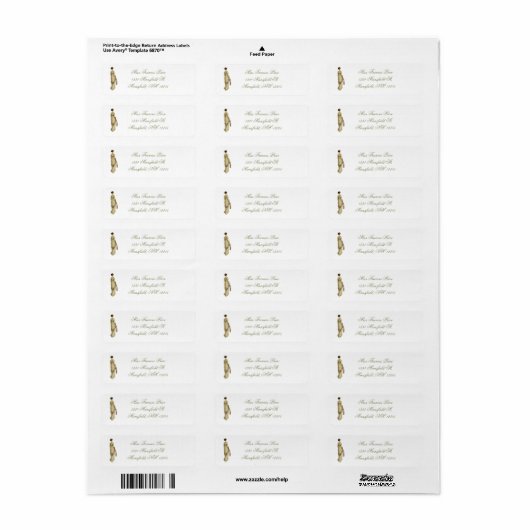 Regency Woan Address Label (Full Sheet)