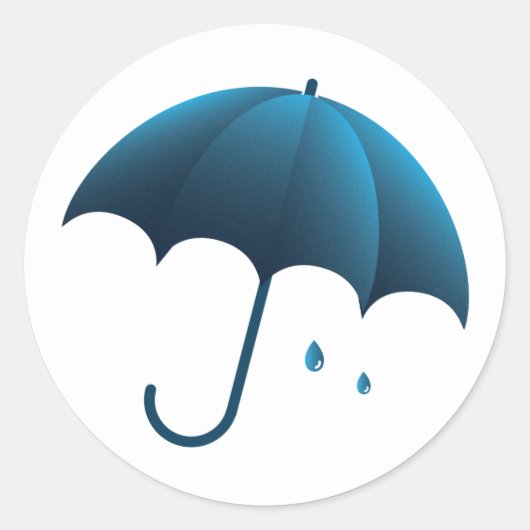 Regendag Avontuur Paraplu / Stickers (Voorkant)