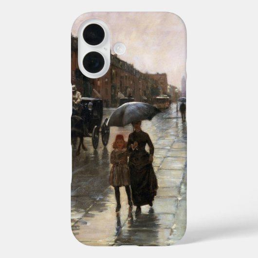 Regendag, Boston door Frederick Childe Hassam Case-Mate iPhone Case (Achterkant)