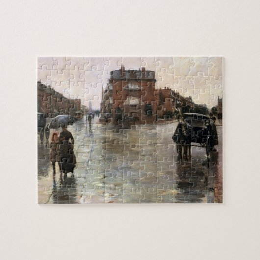 Regendag, Boston door Frederick Childe Hassam Legpuzzel (Horizontaal)