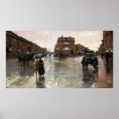 Regendag, Boston door Frederick Childe Hassam Poster (Voorkant)