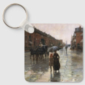 Regendag, Boston door Frederick Childe Hassam Sleutelhanger (Voorkant)