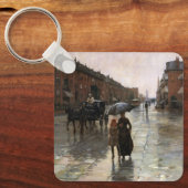 Regendag, Boston door Frederick Childe Hassam Sleutelhanger (Voorkant)