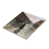 Regendag, Boston door Frederick Childe Hassam Tegeltje (Zijkant)