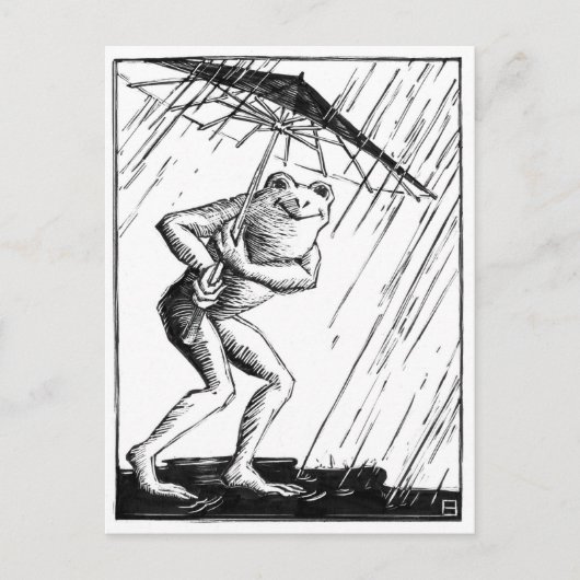 Regendag Briefkaart (Voorkant)