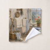 Regendag Cottage Waskamer Bad Handdoek (Wasdoekje)