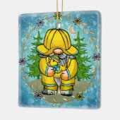 Regendag kabouter  keramisch ornament (Links)