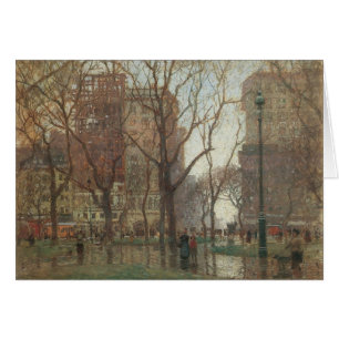 Regendag, Madison Square, New York, Paul Cornoyer
