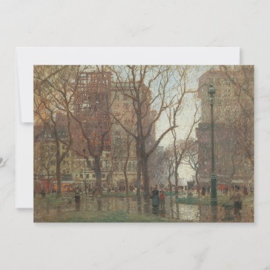 Regendag, Madison Square, New York, Paul Cornoyer (Voorkant)