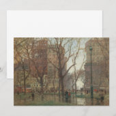 Regendag, Madison Square, New York, Paul Cornoyer (Voorkant / Achterkant)