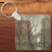 Regendag, Madison Square, New York, Paul Cornoyer Sleutelhanger (Voorkant)