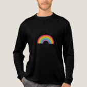 Regendag Regenboog Tri-Blend Shirt (Voorkant volledig)