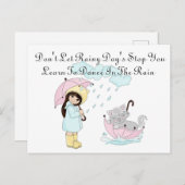 Regendagen Briefkaart (Voorkant / Achterkant)