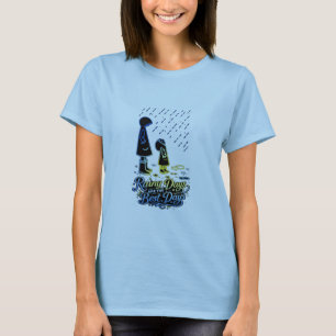 Regendagen zijn de beste dagen Mooie paraplu kunst T-shirt