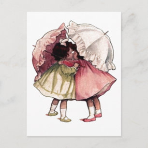 regendagmeisjes briefkaart