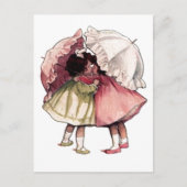  regendagmeisjes briefkaart (Voorkant)