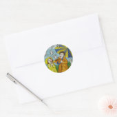 Regende Katten & Hond Sticker (Envelop)