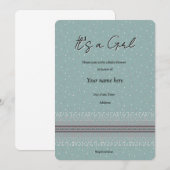 Regendrop baby shower uitnodiging (Voorkant / Achterkant)