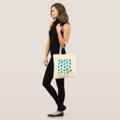 regendroppen boodschappentas tote bag (Voorkant (model))
