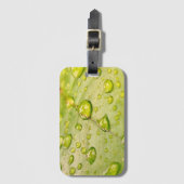 "Regendruppel blad bagagelabel (Voorkant (verticaal))