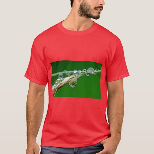 “Regendruppel” Minimale T-shirt met Aesthetisch On (Voorkant)