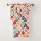 Regendruppel Pop Art Dot Pattern Bad Handdoek (Insitu)