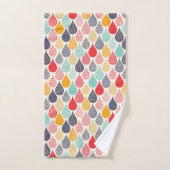 Regendruppel Pop Art Dot Pattern Bad Handdoek (Handdoek)
