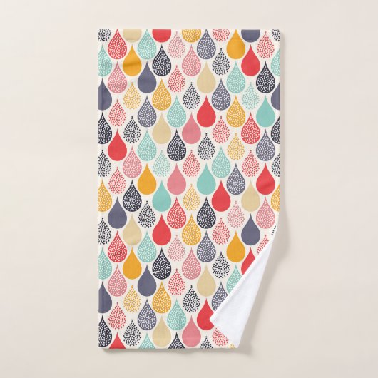 Regendruppel Pop Art Dot Pattern Bad Handdoek (Handdoek)