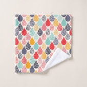 Regendruppel Pop Art Dot Pattern Bad Handdoek (Wasdoekje)