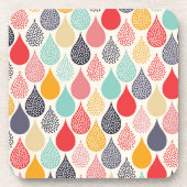 Regendruppel Pop Art Dot Pattern Bier Onderzetter (Voorkant)