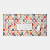 Regendruppel Pop Art Dot Pattern Bureaumat (Keyboard & Muis)