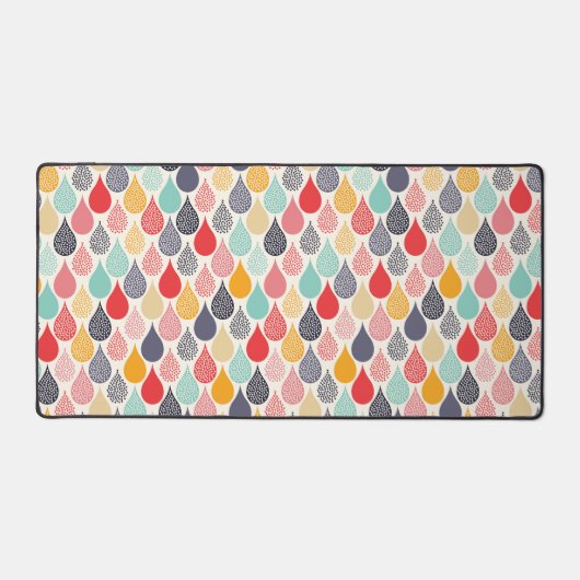 Regendruppel Pop Art Dot Pattern Bureaumat (Voorkant)