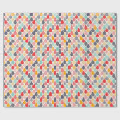 Regendruppel Pop Art Dot Pattern Cadeaupapier (Vlak)