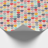 Regendruppel Pop Art Dot Pattern Cadeaupapier (Hoek)