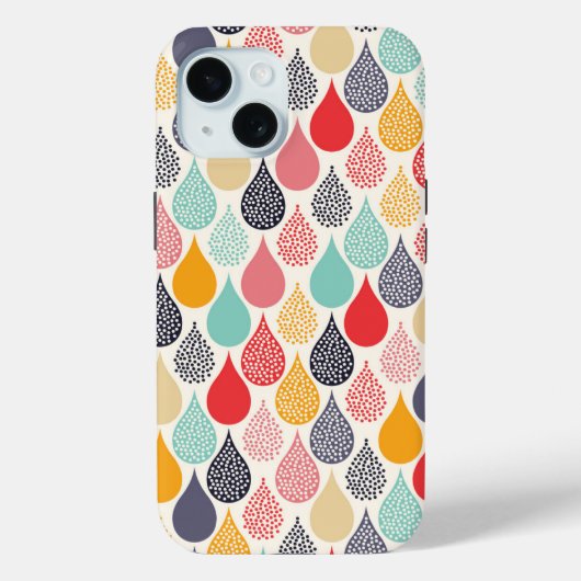 Regendruppel Pop Art Dot Pattern Case-Mate iPhone Case (Achterkant)