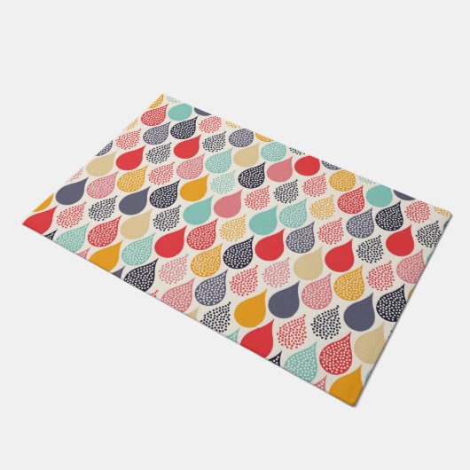 Regendruppel Pop Art Dot Pattern Deurmat (Schuin)