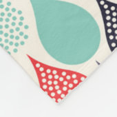 Regendruppel Pop Art Dot Pattern Fleece Deken (Hoek)