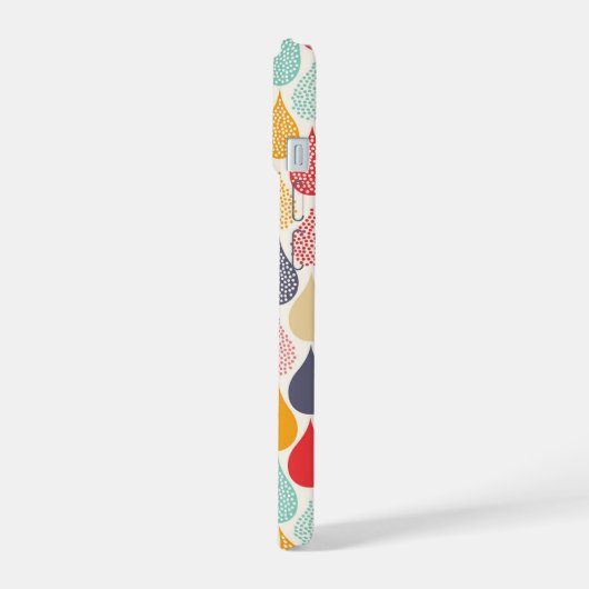 Regendruppel Pop Art Dot Pattern iPhone 15 Case (Linkerkant)
