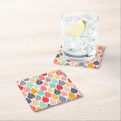 Regendruppel Pop Art Dot Pattern Kartonnen Onderzetters (Insitu)