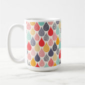 Regendruppel Pop Art Dot Pattern Koffiemok (Links)
