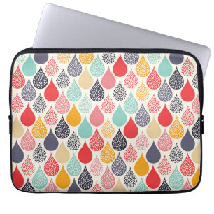 Regendruppel Pop Art Dot Pattern Laptop Sleeve