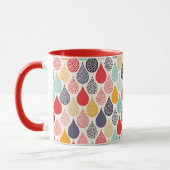 Regendruppel Pop Art Dot Pattern Mok (Links)
