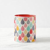 Regendruppel Pop Art Dot Pattern Mok (Midden)