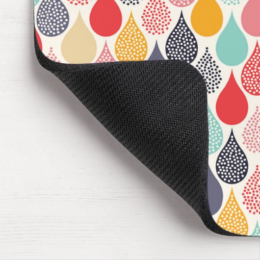 Regendruppel Pop Art Dot Pattern Muismat (Hoek)