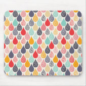 Regendruppel Pop Art Dot Pattern Muismat (Voorkant)