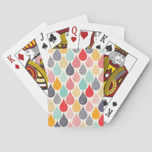 Regendruppel Pop Art Dot Pattern Pokerkaarten