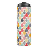 Regendruppel Pop Art Dot Pattern Thermosbeker (Voorkant)
