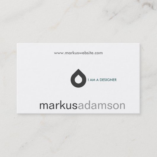 REGENDRUPPEL VISITEKAARTJE (Voorkant)