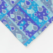 Regendruppels April Showin Multi Blue Design Fleece Deken (Hoek)