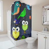 regendruppels beuzelen het schoengordijn van kinde douchegordijn (In situ)